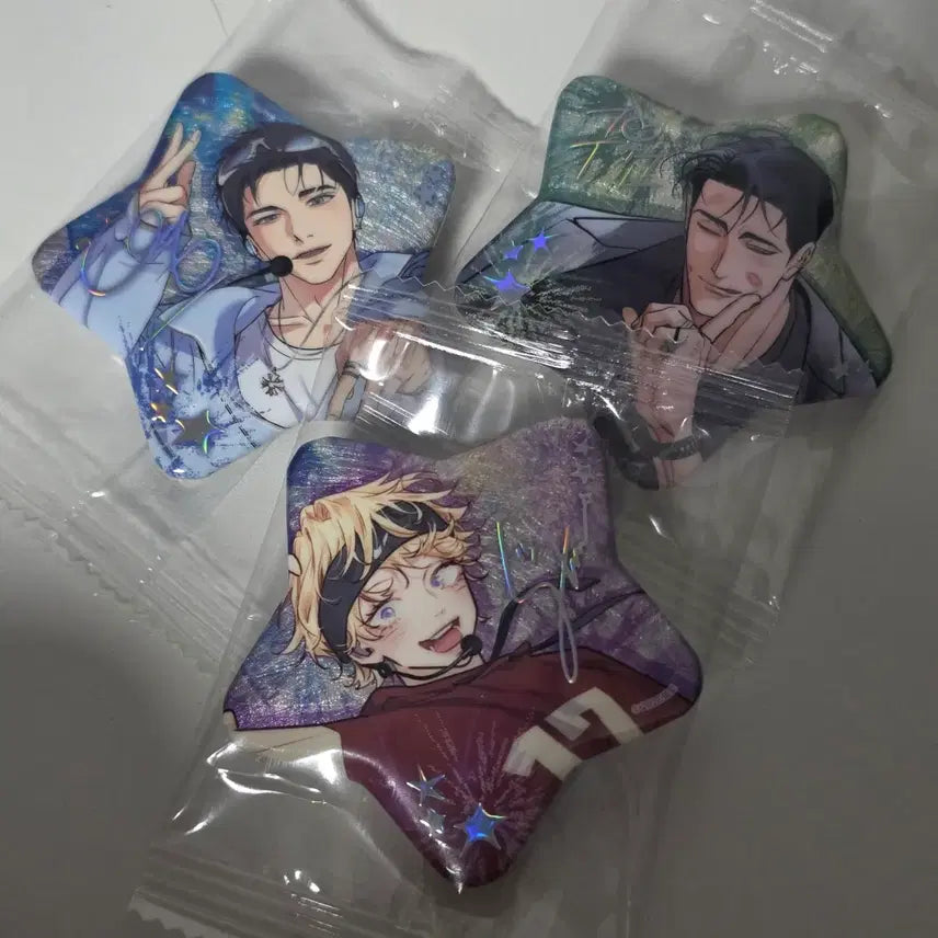 [BUNJANG] Sparkles Pop-up Bundle Set Baek Youngwoon, Pyo Guwon, Park Byeol Can Badge / 일괄) 스파클즈 팝업 백라이트 백영운 표구원 박별 캔뱃지 굿즈