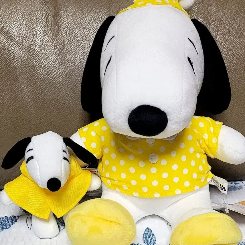 [BUNJANG] Peanuts Snoopy Pajama Plush &amp; Keychain Doll Set / 피너츠 스누피 잠옷 인형/스누피 키링인형 세트 (새상품)