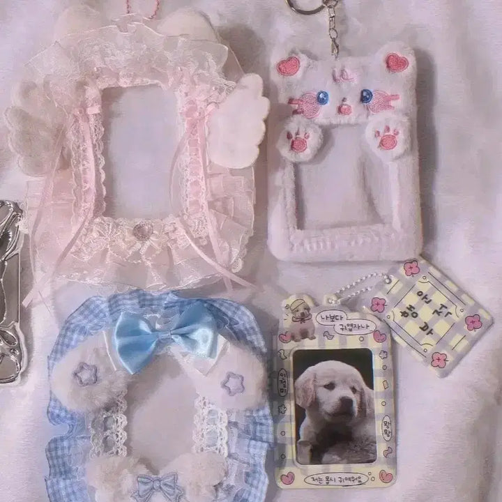 [BUNJANG] Lace Photocard Holder Bundle Set / 레이스 감성 탑로더 포카홀더 4종 일괄