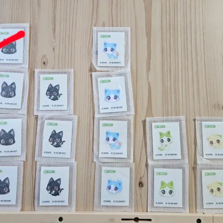 [BUNJANG] Wish Bakery Wish Cat Ttibusl Sticker Set / 위시베이커리, 위시캣 띠부씰