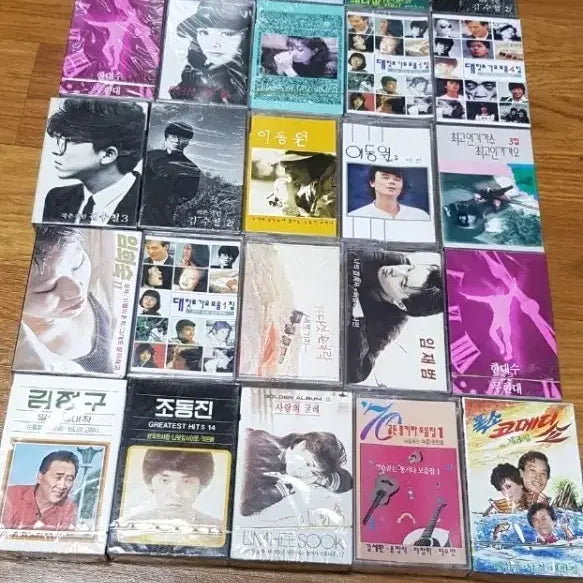 [BUNJANG] Unsealed Korean Music Cassette Tapes - Collection of 50 / 미개봉) 한대수.김수철등등 가요 카세트 테이프 50개모음