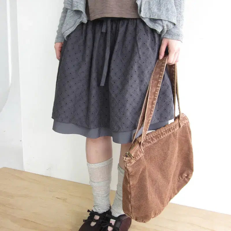 [SOLD OUT] 히피디피 every denim bag 데님 가방 숄더백 브라운