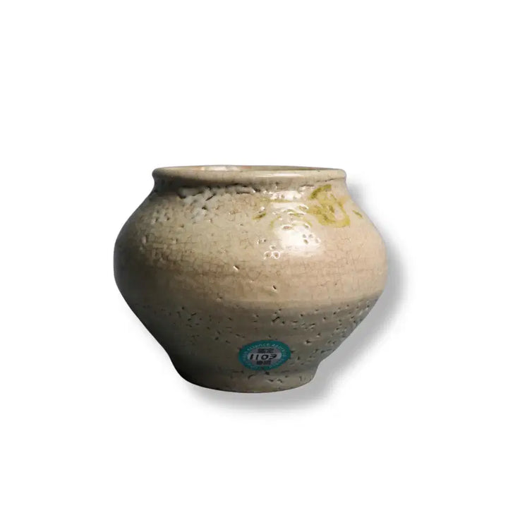 [BUNJANG] Song Dynasty White Porcelain Celadon Glaze Floral Motif Soho Jar / 송대 백자 녹유 초화문 소호 [중국도자기]
