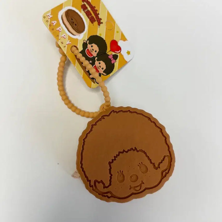 [BUNJANG] Monchhichi Face Bread Cookie Silicone Pouch Keyring / 몬치치 얼굴빵 쿠키 실리콘 파우치 키링