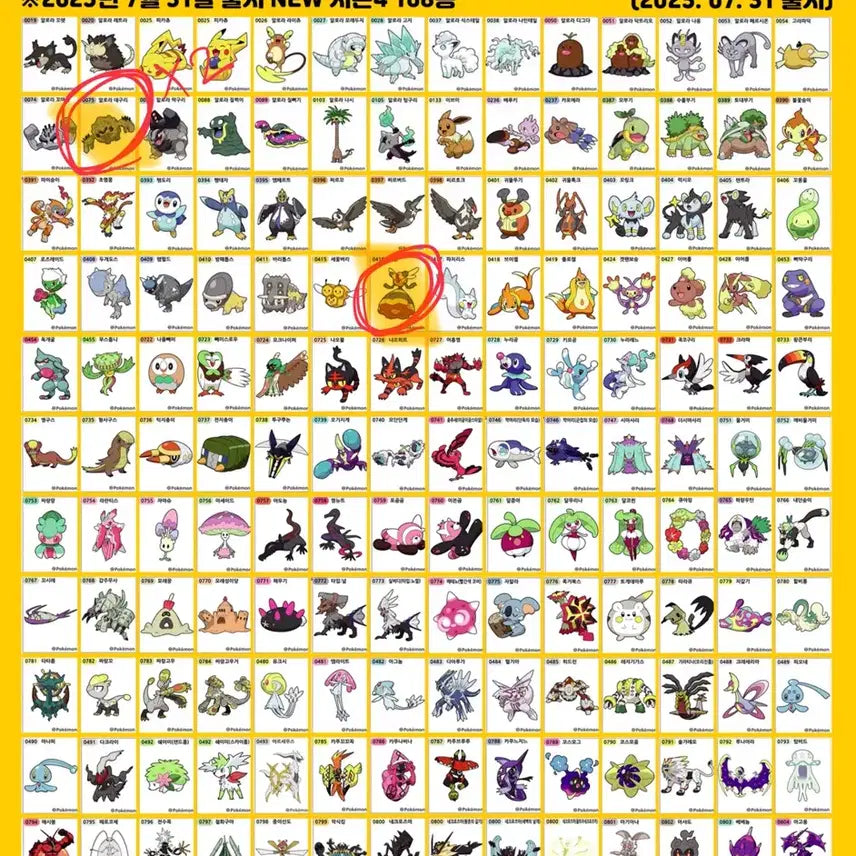 [BUNJANG] Pokemon Season 4 Tteokbokki Stickers (Sealed) - Combee &amp; Alolan Graveler / (미개봉) 포켓몬 시즌4 띠부씰 비퀸 알로라데구리 2025 데굴이