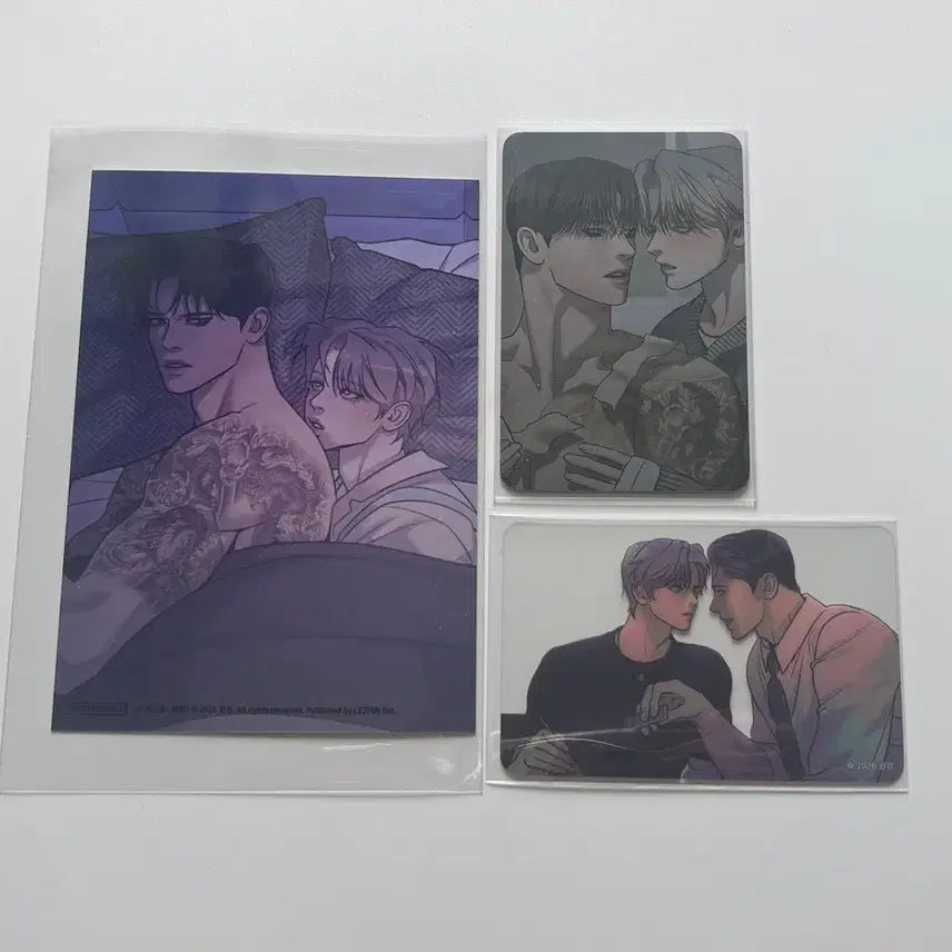 [BUNJANG] Sparkles Resin Popup Baekhwa Skinship Set Photocards / 스파클즈 레진 팝업 조개소년 발화 스킨십 5특 10특 포카 세트