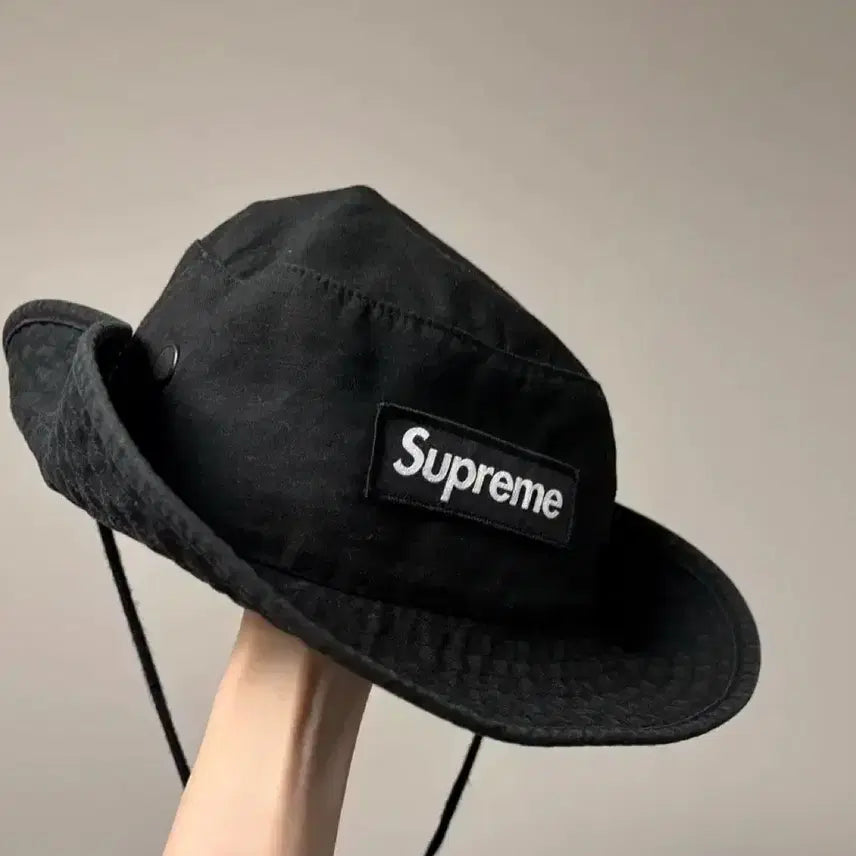 [BUNJANG] Supreme Boucle Camp Cap FW23 Black / 슈프림부니23fw 블랙M-L