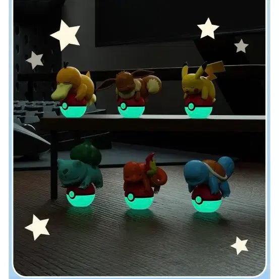 [BUNJANG] Pokemon Glow-in-the-Dark Monster Ball Figure Ornament / 포켓몬스터 야광 몬스터볼 피규어 장식품