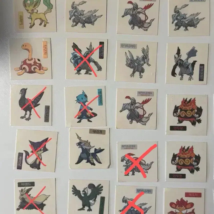 [BUNJANG] Pokemon Bread Stickers Collection / 포켓몬 빵 띠부띠부씰 모음