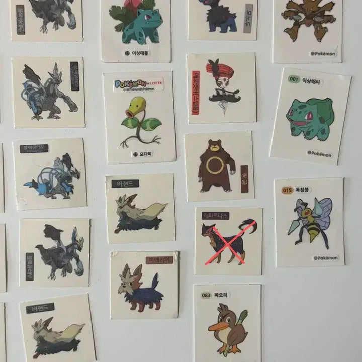 [BUNJANG] Pokemon Bread Stickers Collection / 포켓몬 빵 띠부띠부씰 모음