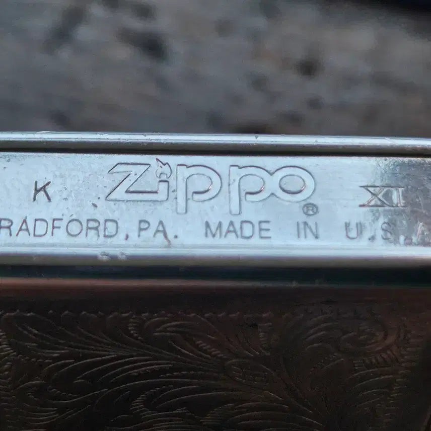 [BUNJANG] Zippo Lighter Vintage Flower Pattern / 지포 라이터 빈티지 플라워 패턴