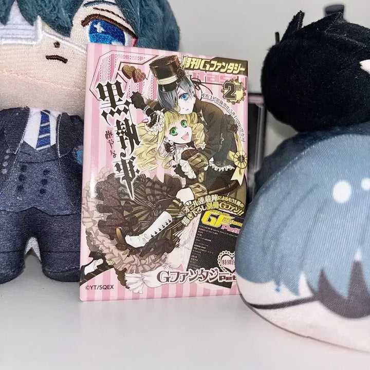 [BUNJANG] Black Butler Ciel &amp; Lizzy Square Poster Can Badge / 흑집사 시엘 리지 포스터 사각뱃지 캔뱃지