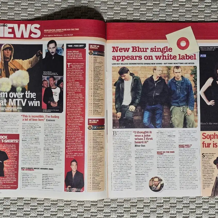 [BUNJANG] Foo Fighters NME Large Magazine (November 2002) / 매거진 Foo Fighters NME 라지 매거진