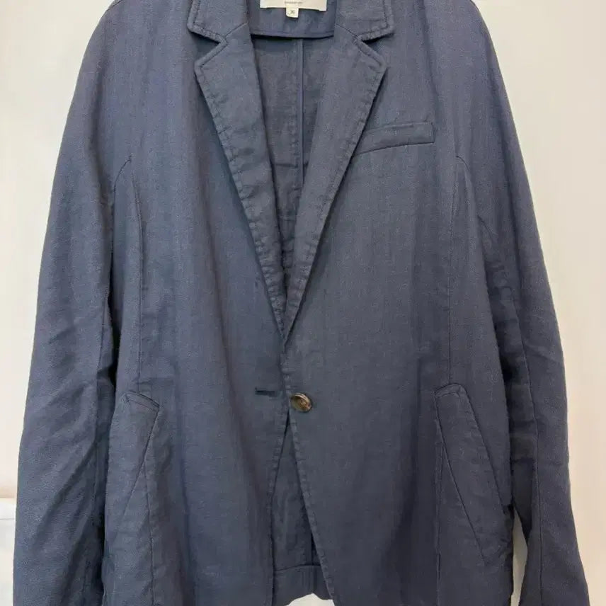 [BUNJANG] Vanessa Bruno Athe Navy Linen Jacket Size 36/55 / 바네사브루노 아떼 네이비 린넨 자켓 36/55사이즈(정품)