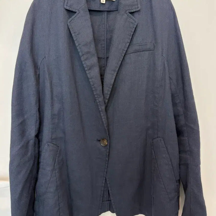 [BUNJANG] Vanessa Bruno Athe Navy Linen Jacket Size 36/55 / 바네사브루노 아떼 네이비 린넨 자켓 36/55사이즈(정품)