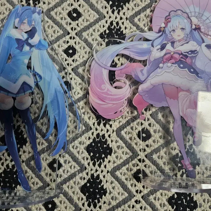 [BUNJANG] Snow Miku Acrylic Stand Set / 하츠네 미쿠 스노우미쿠 아크릴 스탠드 세트