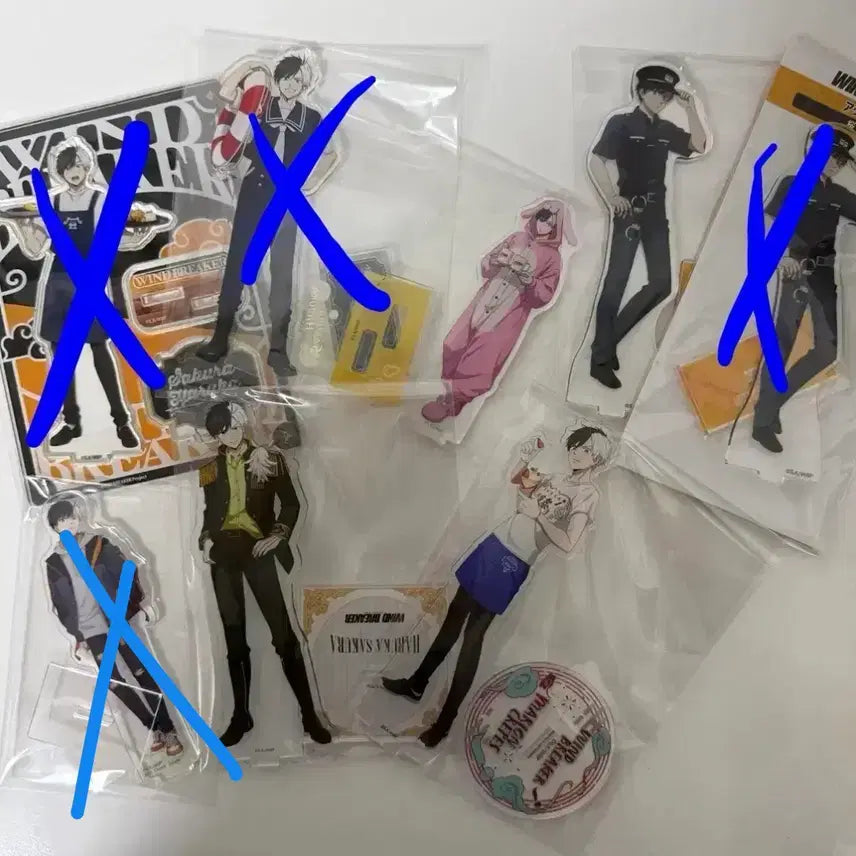 [BUNJANG] Wind Breaker Sakura Acrylic Stand Bundle Set / 윈드브레이커 윈브레 사쿠라 아크릴스탠드 일괄