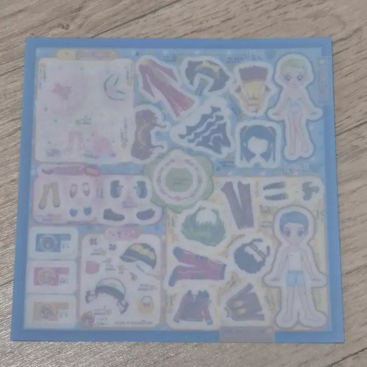 [BUNJANG] Blue Fancy Avatar Coordination Sticker (Old Edition) / 마지막 가격) 10탄 푸른팬시 고전문구 구판 아바타 코디스티커