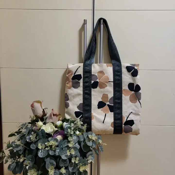 [BUNJANG] Marni Flower Pattern Canvas Tote Bag / 마르니 플라워 패턴 캔버스 토트백