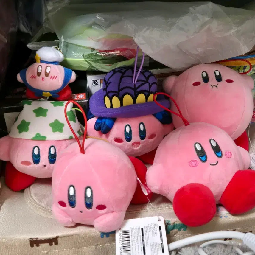 [BUNJANG] Kirby Star Plush Keychain Set / 별의 커비 인형 키링 세트