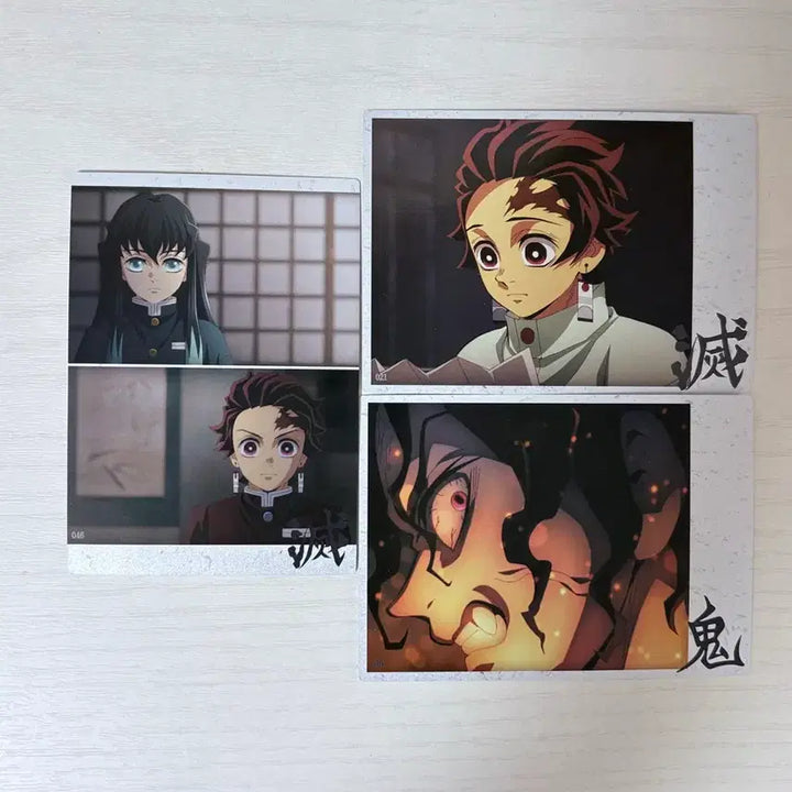[BUNJANG] Demon Slayer: Kimetsu no Yaiba Highlight Pick Cards - Tanjiro, Muzan, Muichiro (Set of 3) / 귀멸의 칼날 귀칼 하이라이트 픽 탄지로, 무잔, 무이치로 카드 3장 일괄