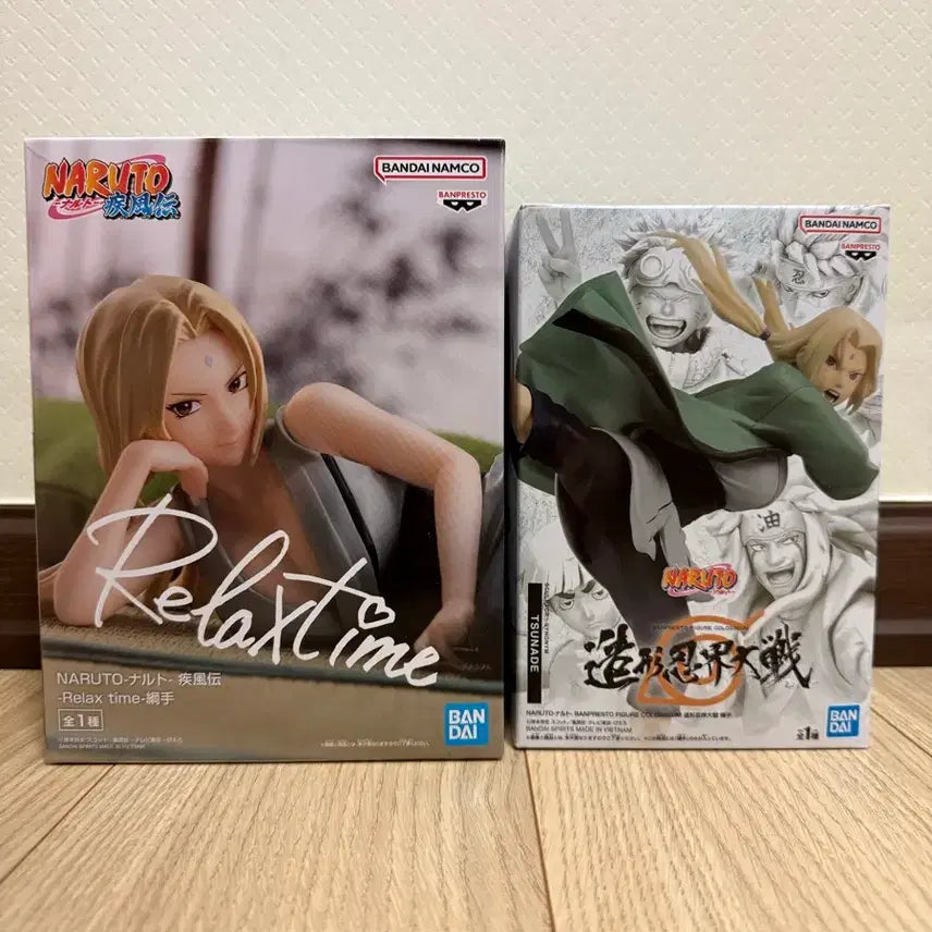 [BUNJANG] Banpresto Naruto Tsunade Figure Set (2 Types, Unsealed) / 반프레스토 나루토 츠나데 피규어 2종 세트