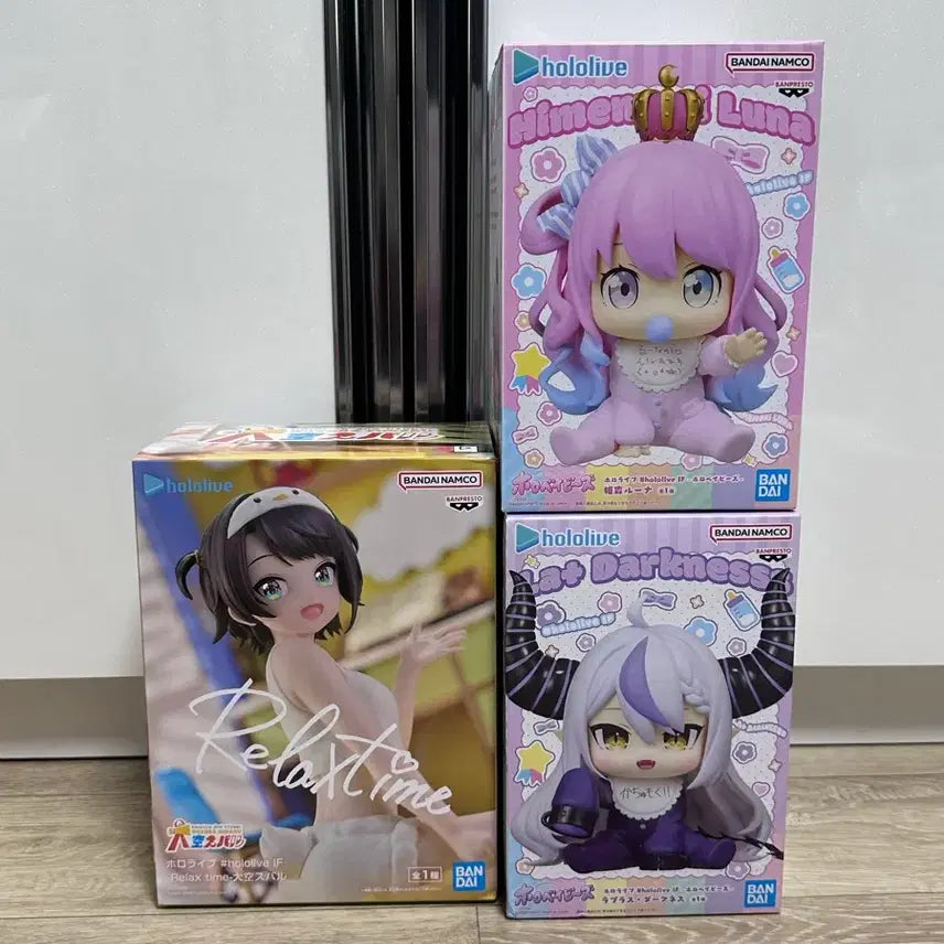 [BUNJANG] Banpresto Hololive Figure Set (Luna, Darkness, Subaru) / 반프레스토 홀로라이브 피규어 3종 루나, 다크니스, 스바루