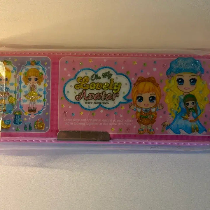 [BUNJANG] Vintage Pink Avatar Magnetic Pencil Case - Rare / 고전)희귀)자석필통