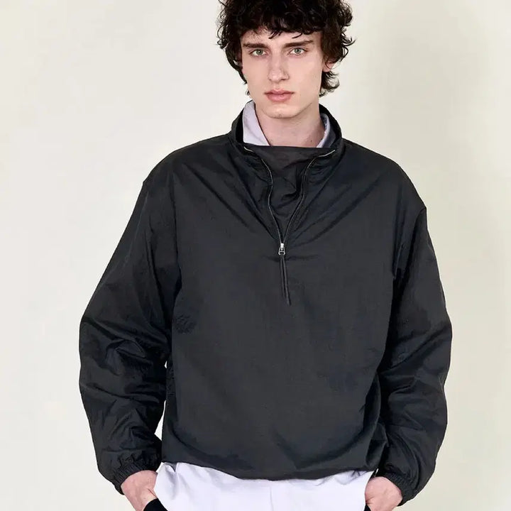 [BUNJANG] Hoyte Shirring Half Zip-up Anorak / (M)호이테 로우 셔링 하프집업 호이테 아노락