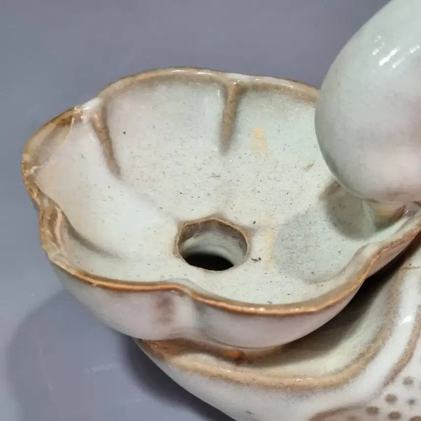 [BUNJANG] 19th Century Celadon Porcelain Swan Oil Lamp / 골동품 빈티지 청자 도자기 백조유등. 가19세9.3고14
