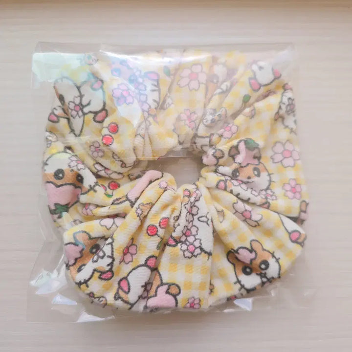 [BUNJANG] Sanrio Kuririn Handmade Scrunchie / 미개봉 산리오 쿠리링 핸드메이드 곱창끈 새상품