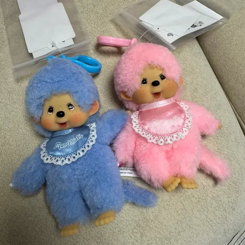 [BUNJANG] Monchhichi Fluffy Set / 뽀글이 몬치치 세트