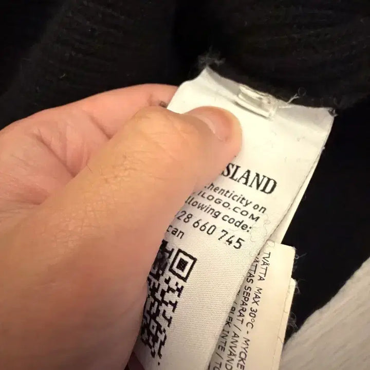 [BUNJANG] Stone Island Big Logo Knit M / (정품) 스톤아일랜드 빅로고 니트 m