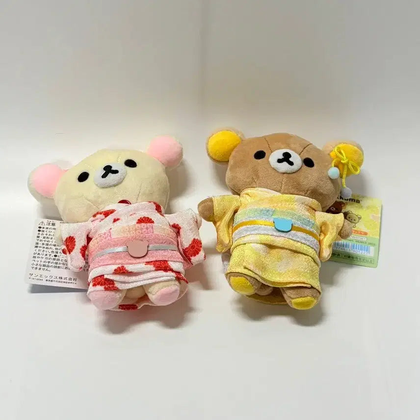 [BUNJANG] Rilakkuma Korilakkuma Yukata Doll Bundle Set / 새상품) 리락쿠마 코리락쿠마 유카타 인형 2종 일괄