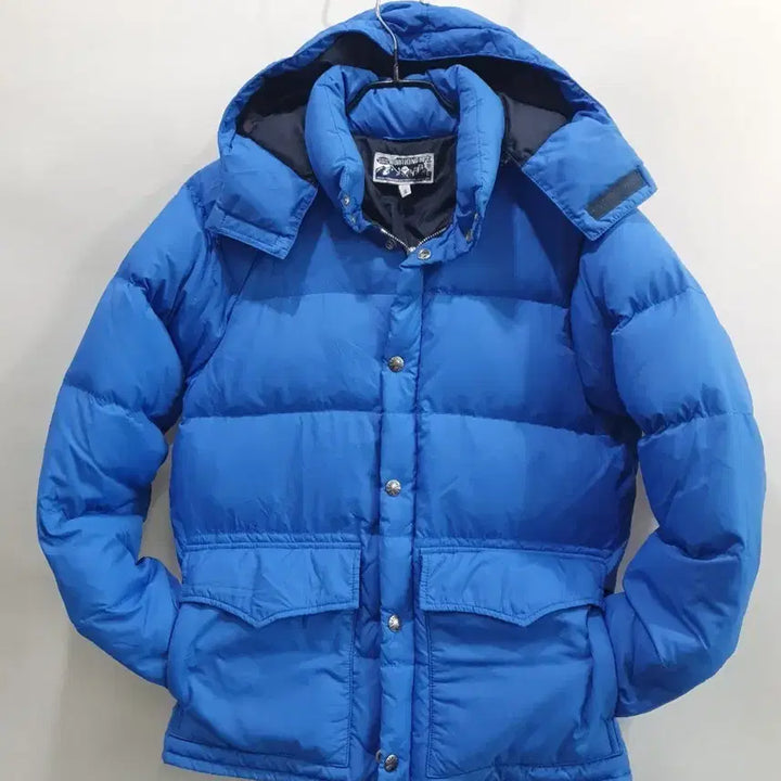 [BUNJANG] BAPE Blue Hooded Padded Jumper / [정품]매장판 파란색 후드 패딩 점퍼 컨디션 좋아요. 케어라벨 사진참고요