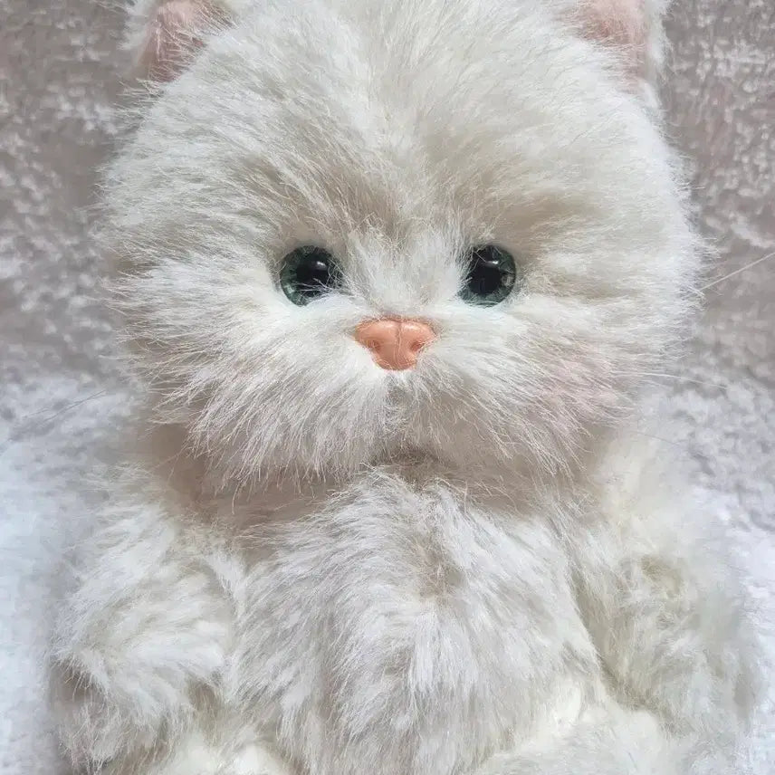 [BUNJANG] Teddy Tails Rena Cat White Cat 20cm Plush Toy / (새상품)테디테일즈 레나캣 화이트 고양이 s사이즈 20cm
