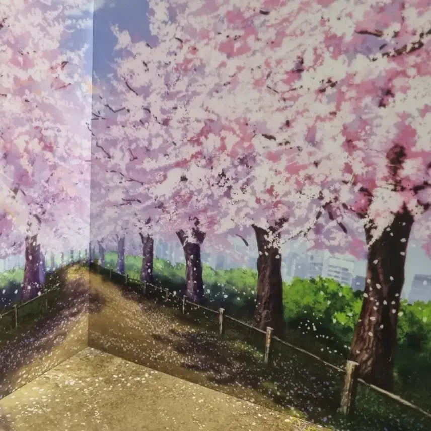 [BUNJANG] Nendoroid Dioramansion 200 Cherry Blossom Road Diorama Background Figure / 넨도로이드 디오라맨션200 벚꽃길 피규어 디오라마 배경