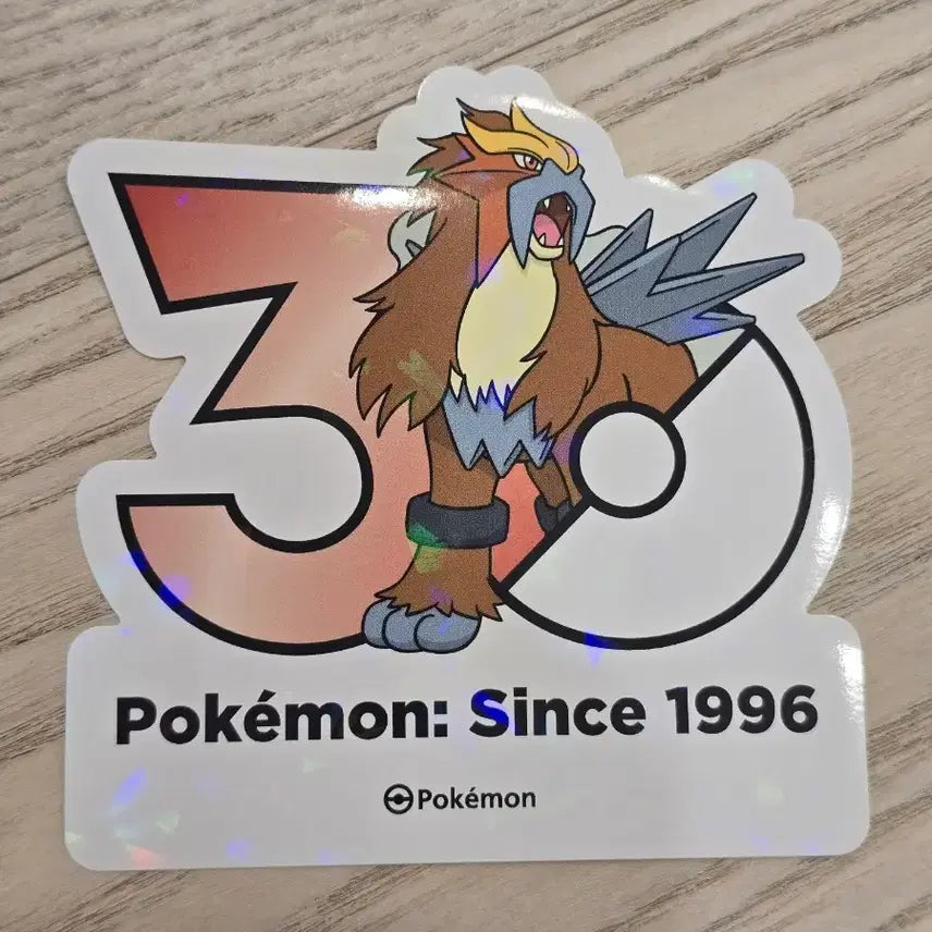 [BUNJANG] Pokemon 30th Anniversary Entei Sticker / 포켓몬 30주년 앤테이 스티커