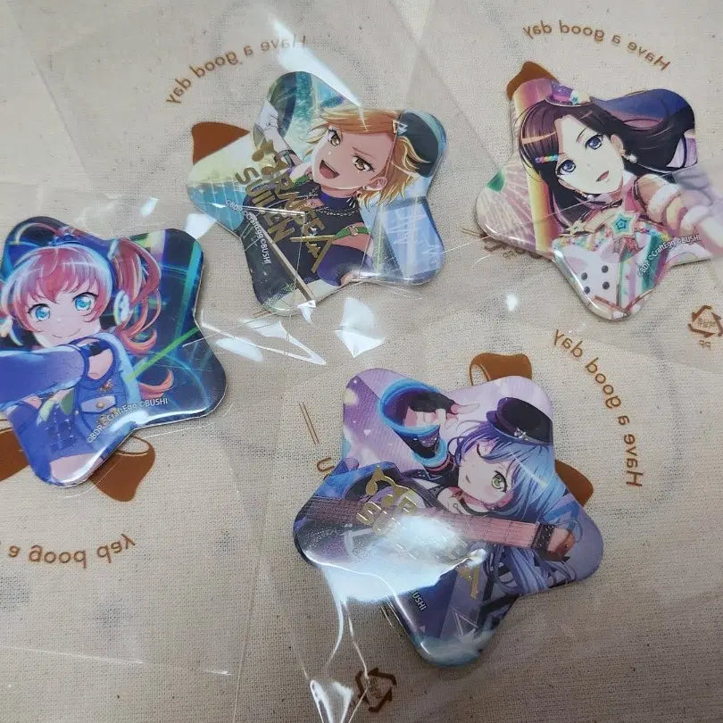 [BUNJANG] BanG Dream! RAS Star Can Badge Set - LAYER, MASKING, CHU2 / 뱅드림 라스 RAS 스타 캔뱃지 세트 레이야 마스킹 츄츄 록