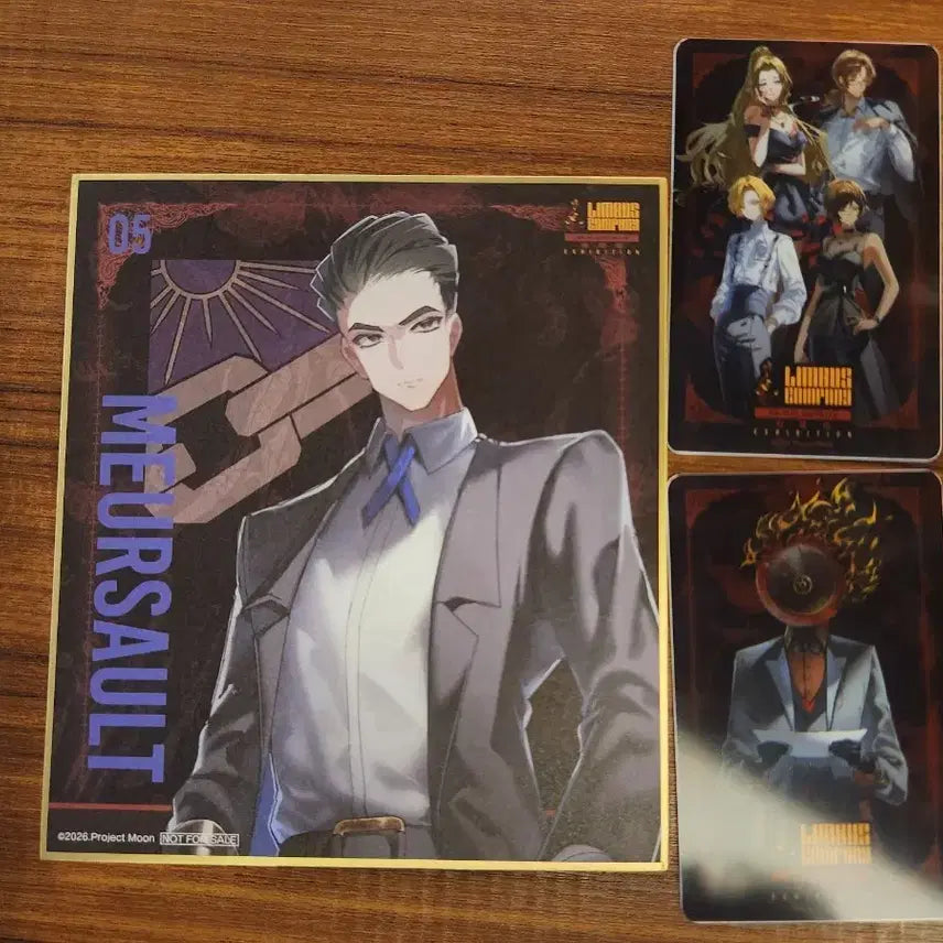 [BUNJANG] Limbus Company Exhibition Exclusive Celadon Card + Random Photocard Set / 림버스 전시회 입장특전 색지+랜덤 포카 2개 일괄 원가 이하 판매