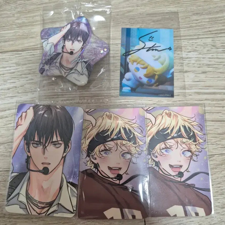 [BUNJANG] Resin Sparkles Love is Illusion Superstar Lucky Draw Can Badge &amp; Doll Set / 레진 스파클즈 팝업 사랑은환상 슈퍼스타 입장특전 뽀시래기, 캔뱃지,컬포셋