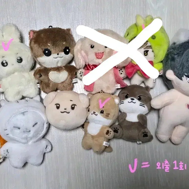 [BUNJANG] Seventeen (Svt) 14 pcs Set Non-Official Goods Plush Doll Bundle / 탈덕처분) 세븐틴 Svt 비공굿 인형 솜인형