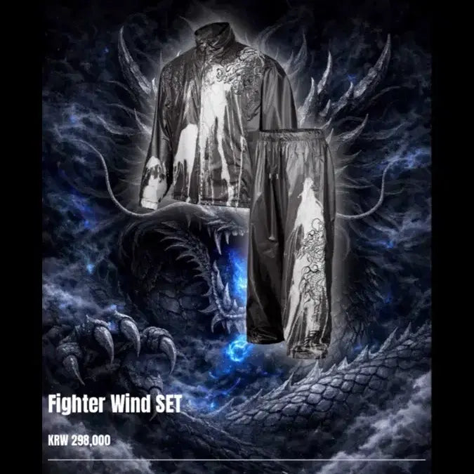 [BUNJANG] What the Party Fighter Windbreaker Set Temperature-Reactive / 왓더파티 Fighter Wind 윈드브레이커 세트 온도변화