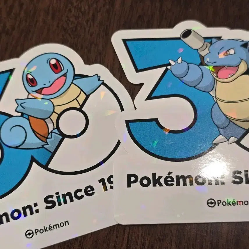 [BUNJANG] Pokemon 30th Anniversary Squirtle Blastoise Sticker Set / 포켓몬 30주년 꼬부기 거북왕 스티커