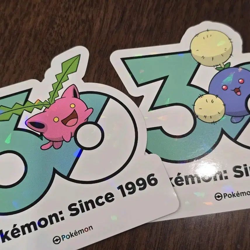 [BUNJANG] Pokemon 30th Anniversary Tongtongco Somcomco Sticker Set / 포켓몬 30주년 통통코 솜솜코 스티커