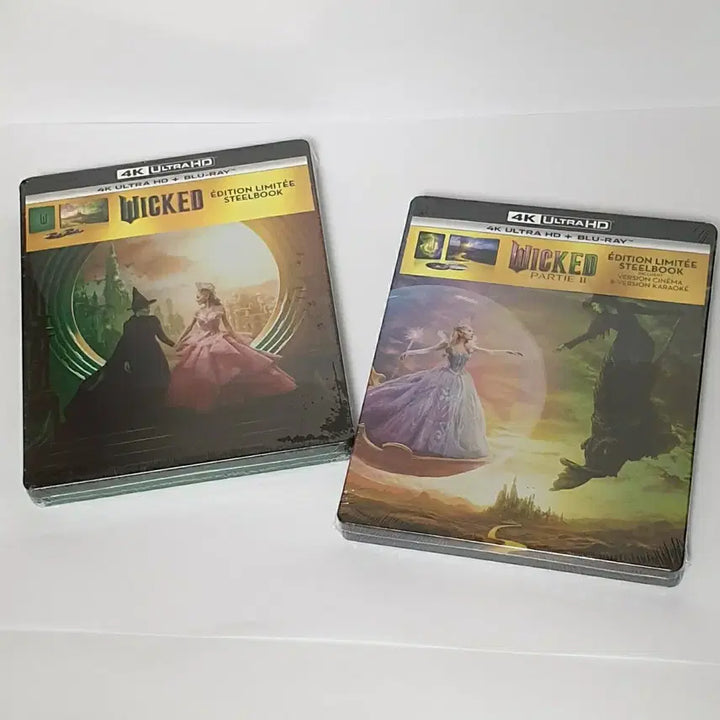 [BUNJANG] Wicked Steelbook 4K UHD + Blu-ray Bundle Set (2x Sealed) / 위키드 스틸북 [4k UHD + BLU RAY] 미개봉 새상품 2개 일괄