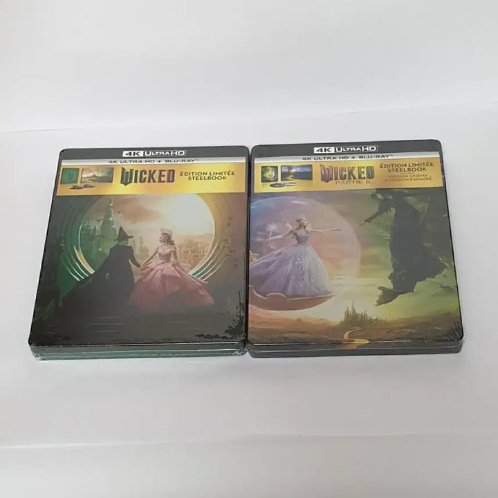 [BUNJANG] Wicked Steelbook 4K UHD + Blu-ray Bundle Set (2x Sealed) / 위키드 스틸북 [4k UHD + BLU RAY] 미개봉 새상품 2개 일괄
