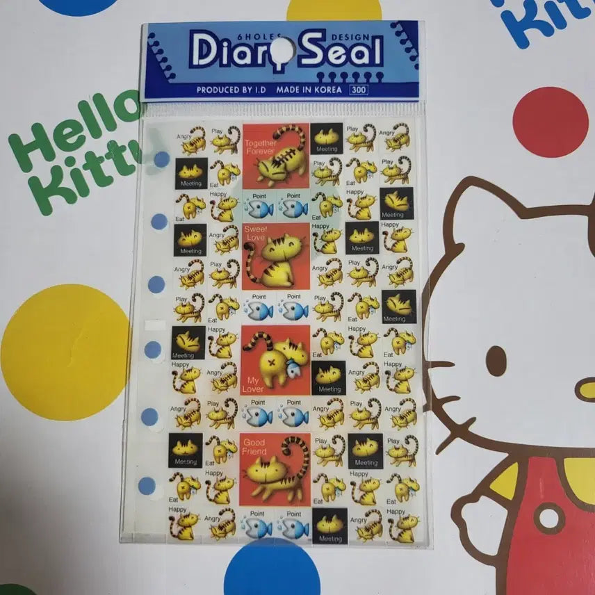 [BUNJANG] Vintage Diary Square Stickers / 고전 다이어리 사각 고전스티커