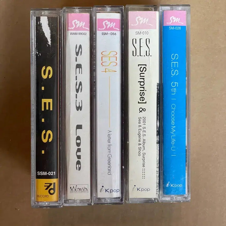 [BUNJANG] S.E.S. Cassette Tape Album Set (5 Albums) / 에스이에스 SES 카세트테이프 5개 세트 Tape