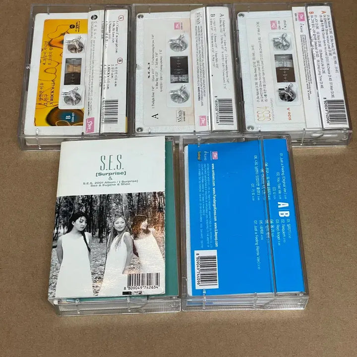 [BUNJANG] S.E.S. Cassette Tape Album Set (5 Albums) / 에스이에스 SES 카세트테이프 5개 세트 Tape